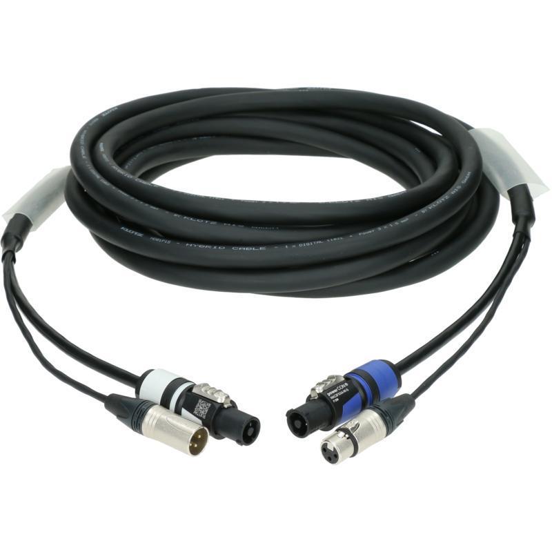 Klotz hybridní DMX a napájecí kabel 3G2.5 XLR 3p + powerCON - 2m