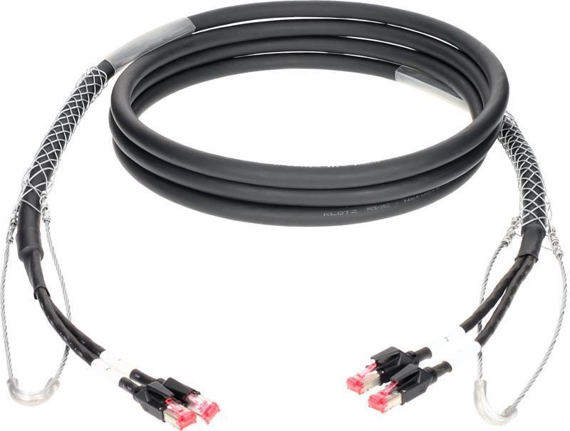 Klotz kabel CAT5e, flexibilní, dvojité stínění, AWG24, RJ45 - RJ45, 80m