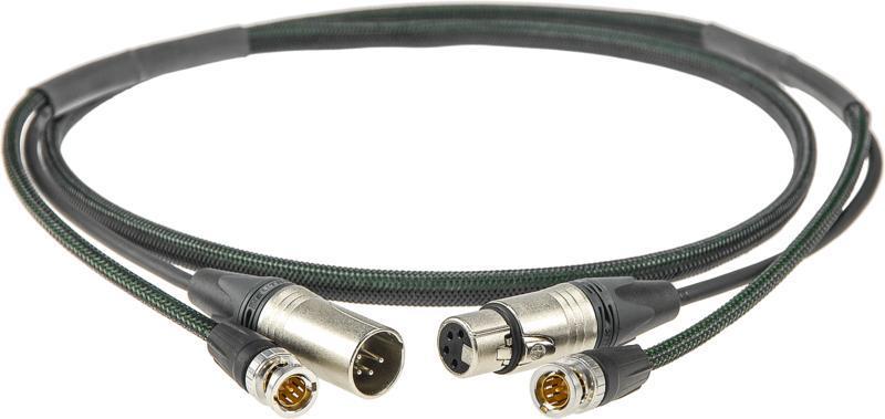 Klotz HD-PowerLink DC videokabel, BNC a XLR 4p konektory, 1m