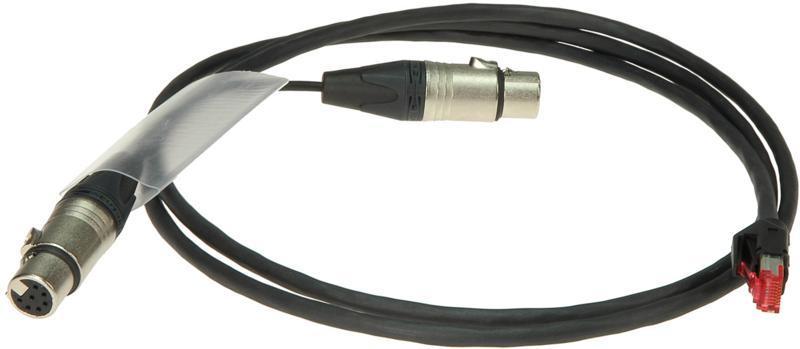 Klotz HD-PowerLink kabel, XLR 7p, RJ45, XLR 3p, 2m