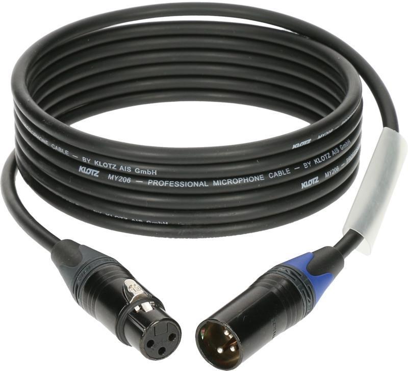 Klotz mikrofonní kabel XLR-XLR, barevné kódování, Neutrik konektory, 6m