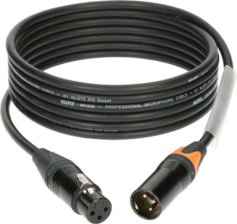 Klotz mikrofonní kabel XLR-XLR, barevné kódování, Neutrik konektory, 10m