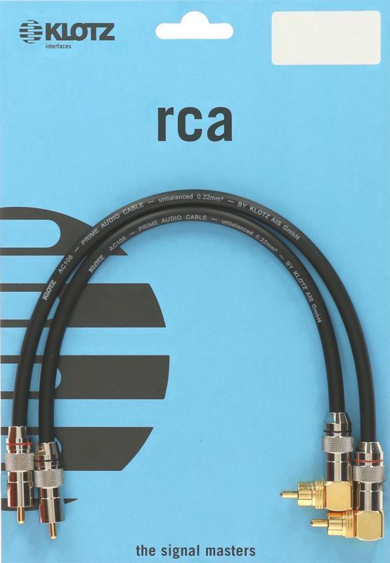 Klotz RCA kabel - 1,5m, vysoká kvalita, zlaté konektory