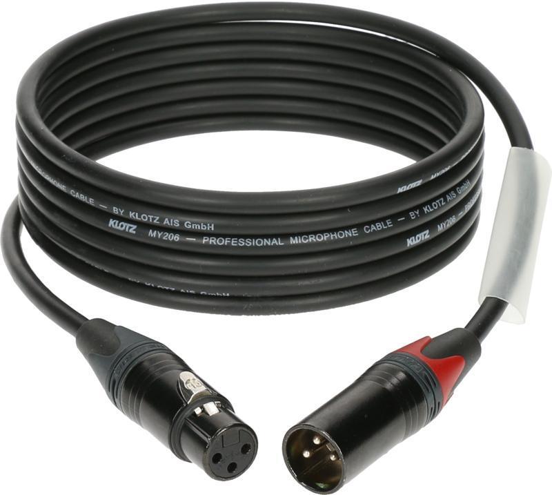 Klotz mikrofonní kabel XLR-XLR, barevné kódování, Neutrik konektory, 2m