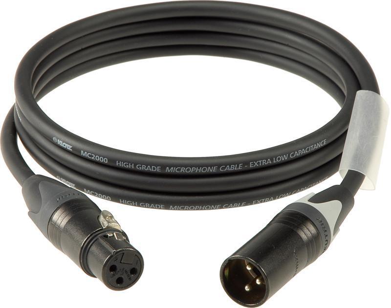 Klotz mikrofonní kabel XLR-XLR, barevně kódovaný, 10m, Neutrik konektory