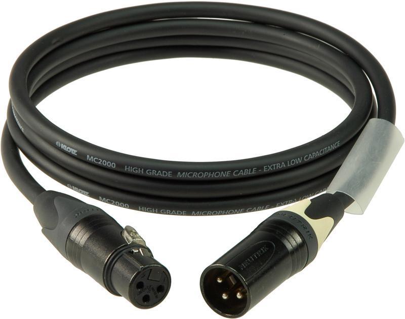 Klotz mikrofonní kabel XLR-XLR, barevné kódování, Neutrik konektory, 10m