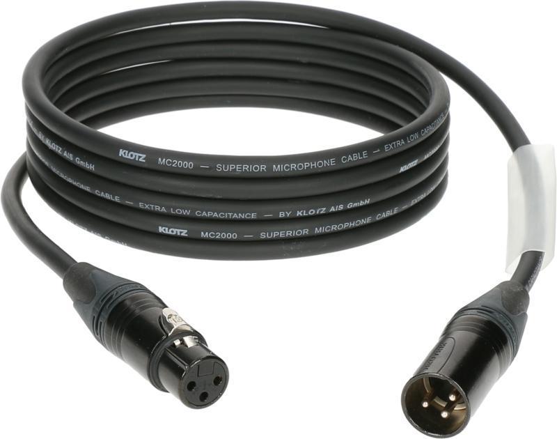 Klotz mikrofonní kabel XLR-XLR, barevné kódování, Neutrik konektory - 0,5m