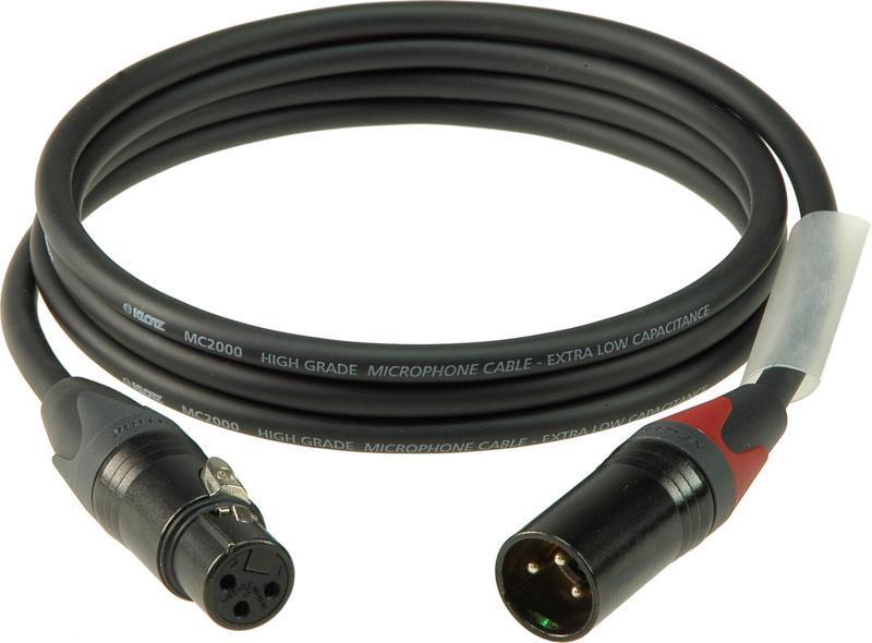 Klotz mikrofonní kabel XLR-XLR, barevně kódovaný, Neutrik konektory - 1m