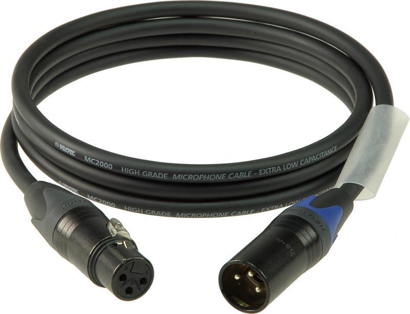 Klotz mikrofonní kabel XLR-XLR, barevné kódování, Neutrik konektory, 5m