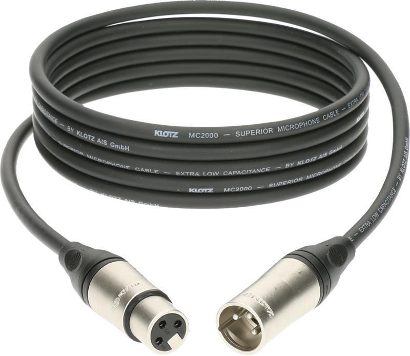 Klotz mikrofonní kabel XLR-XLR, kvalitní, silný vnější plášť, Klotz XLR - 30m