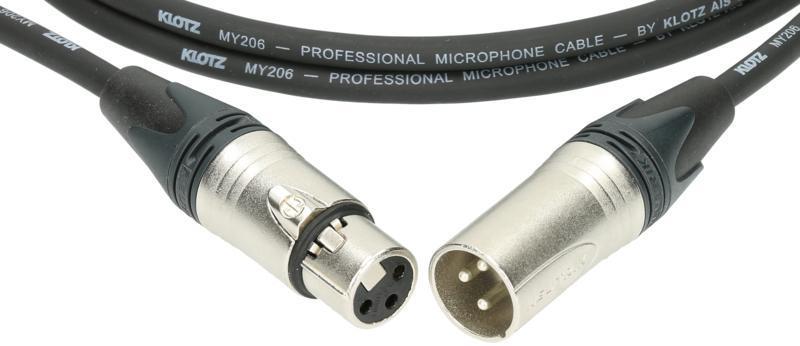 Klotz mikrofonní kabel XLR 3p Neutrik konektory, 0,5m