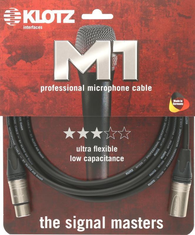 Klotz mikrofonní kabel XLR 3p Neutrik konektory, 2m