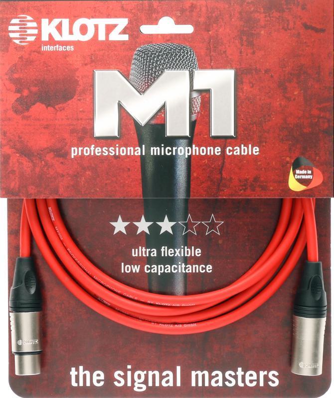 Klotz mikrofonní kabel XLR 3p samec/samice niklové konektory - 2m