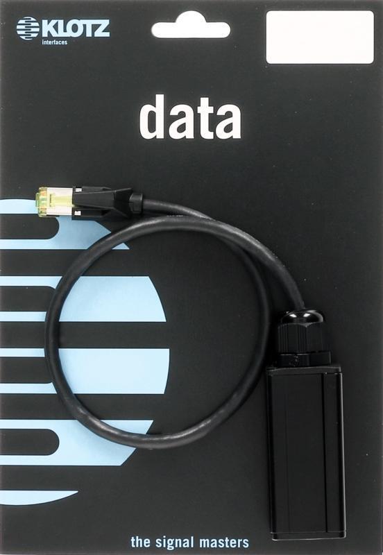 Klotz etherCON adaptér CAT6a, PUR plášť, etherCON žena - RJ45