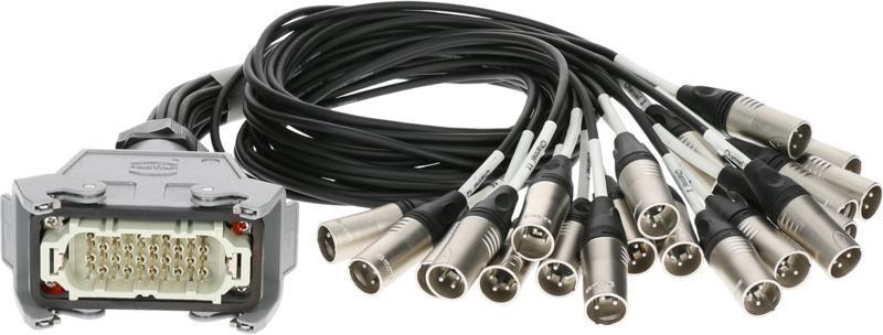 Klotz RMP-24 XLR kabel - 20x XLR konektor, 20 kanál, analogový fanout, PVC, 1,2m