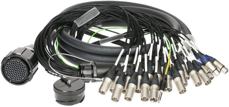 Klotz RMP-24 XLR kabel - 20x XLR samec, 4x XLR samice, digitální fanout, 10m