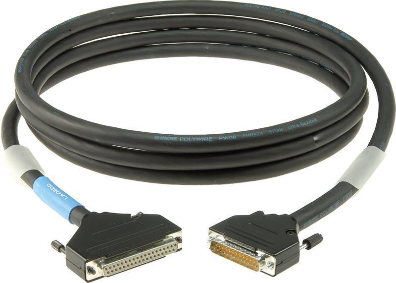Klotz D-Sub kabel 37p samice - 25p samec, 8 kanálový analogový, symetrický, 3m