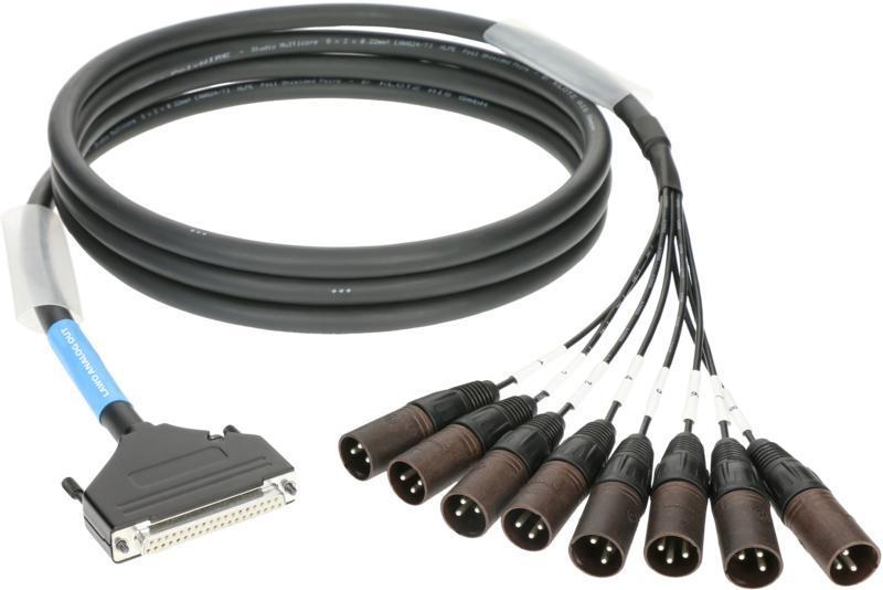 Klotz D-Sub 37p kabel - 8 x XLR 3p, symetrický, 2m