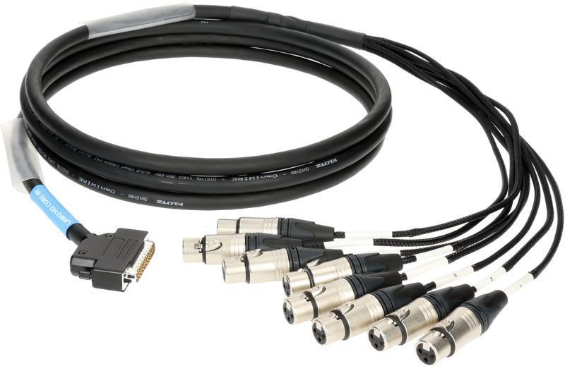 Klotz D-Sub kabel 25p, 8 x XLR 3p, 8 kanálový digitální loom, 5m