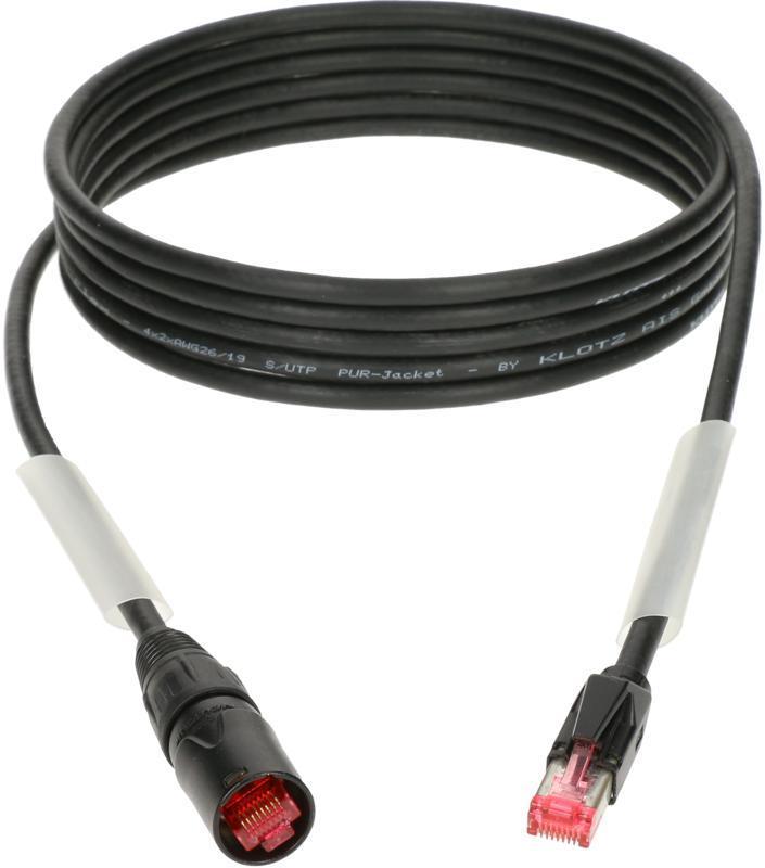 Klotz RamCAT síťový kabel, flexibilní, CAT5e, etherCON-RJ45, 10m