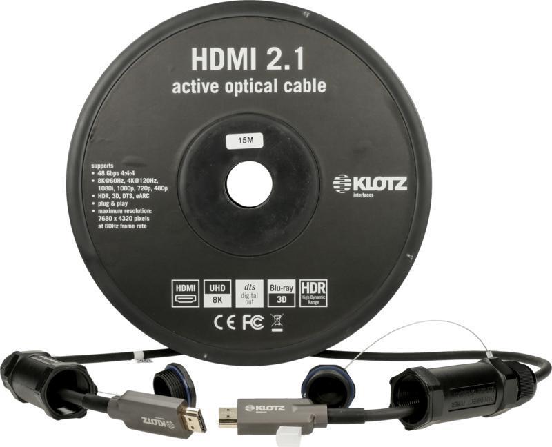 Klotz HDMI 2.1 AOC Link - aktivní optický kabel, pancéřovaný, 20m