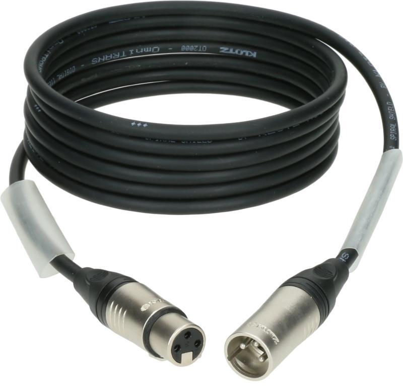 Klotz OT2000 ultra flexibilní AES a DMX kabel XLR 3p samice/samec nikl konektory - 30m