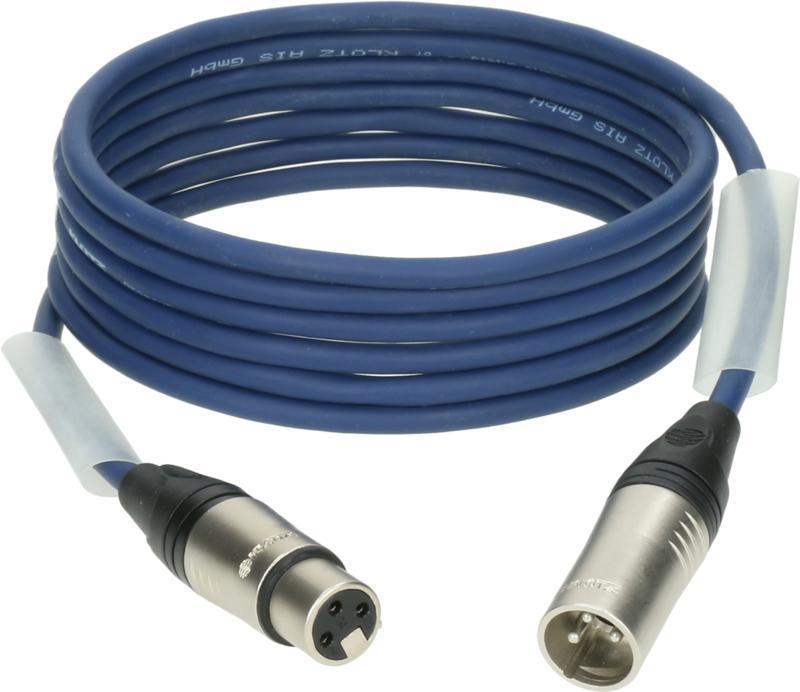 Klotz OT206YB dvojitě stíněný AES a DMX kabel XLR 3p samice/samice nikl Klotz konektory - 1m