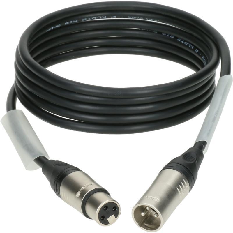 Klotz kabel AES a DMX, nízká ztráta, XLR 3p, nikel, 5m