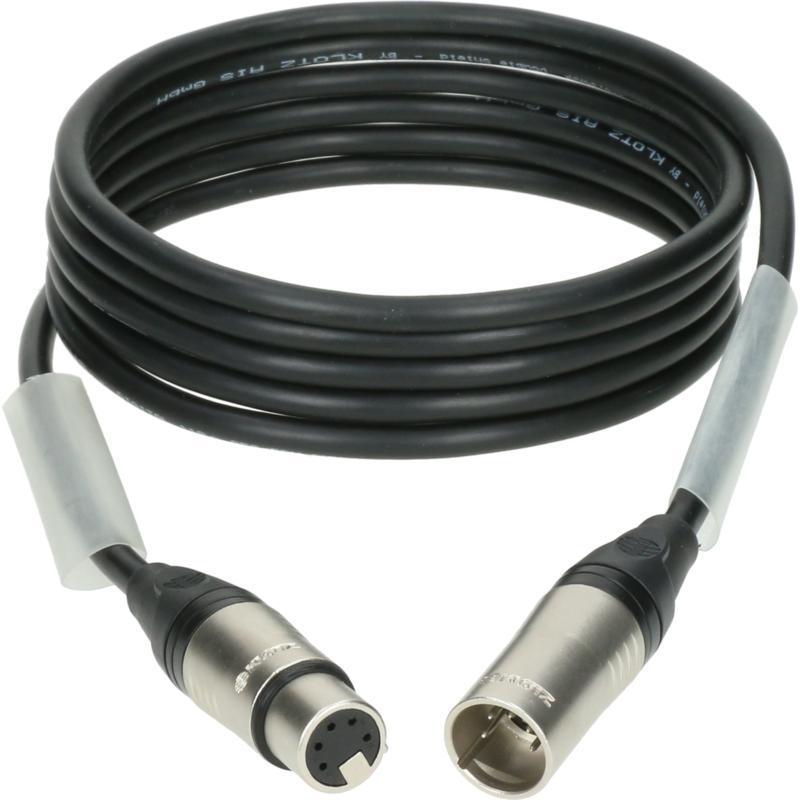 Klotz DMX kabel nízké ztráty, XLR 5p, nikel, 3m