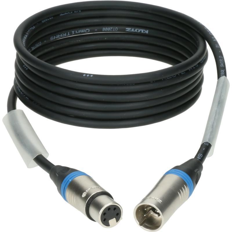 Klotz DMX kabel ultra flexibilní, XLR 5p, nikel, 1m