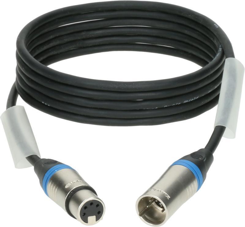 Klotz DMX kabel, dvojité stínění, XLR 5p, 1m