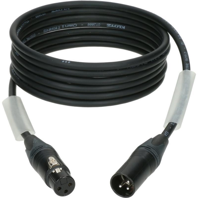 Klotz kabel ultra flexibilní AES a DMX, XLR 3p, Neutrik, 3m