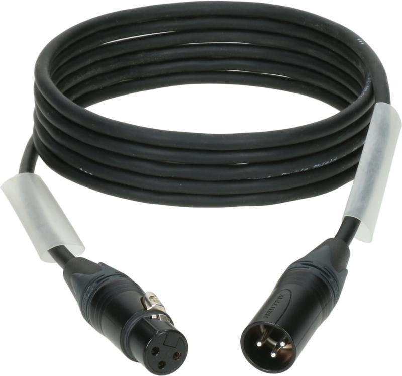 Klotz kabel AES a DMX, XLR 3p, Neutrik konektor, 3m
