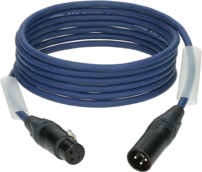 Klotz kabel AES a DMX, dvojité stínění, XLR 3p, 15m