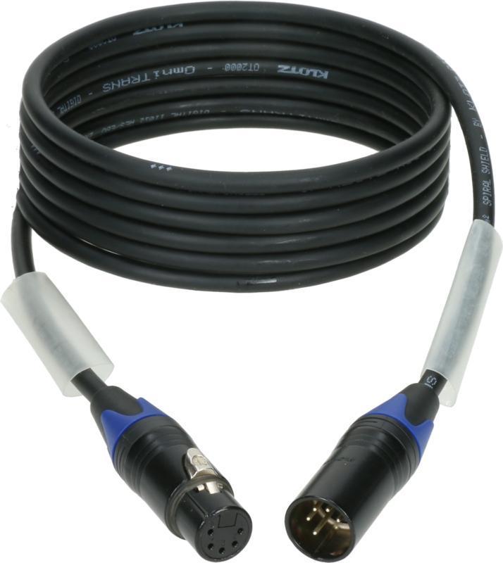 Klotz DMX kabel ultra flexibilní, XLR 5p, Neutrik, 3m