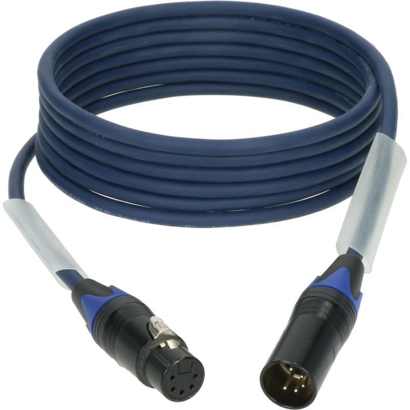 Klotz DMX kabel, dvojité stínění, XLR 5p, Neutrik, 1m