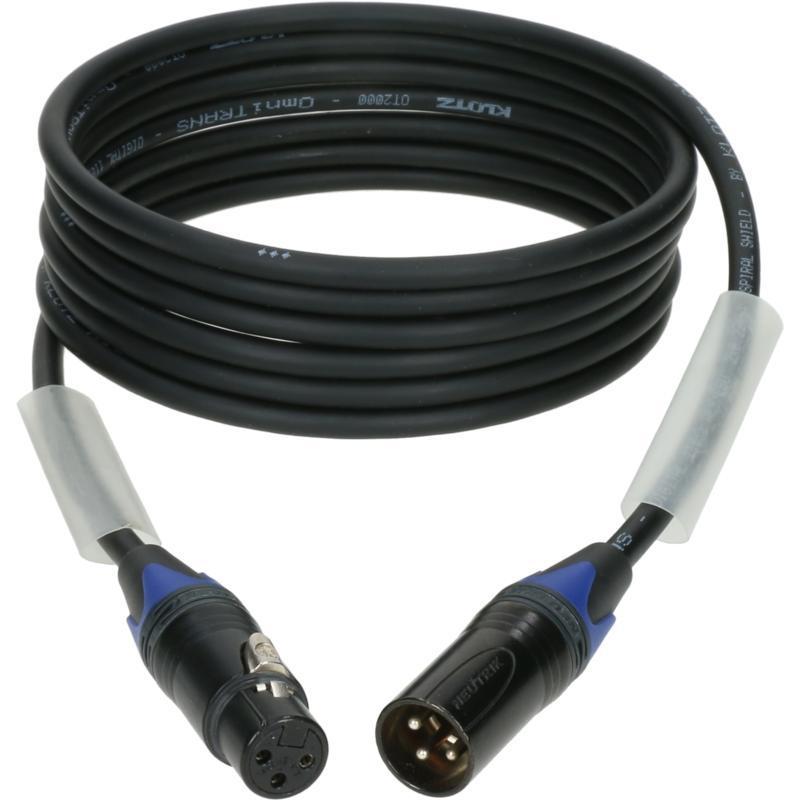 Klotz kabel ultra flexibilní AES a DMX, XLR 3p, Neutrik, 3m