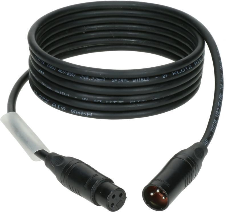 Klotz kabel ultra flexibilní AES a DMX, XLR 3p, 15m