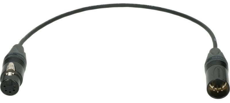 Klotz kabel DMX, XLR 5p, černý, 0,8m