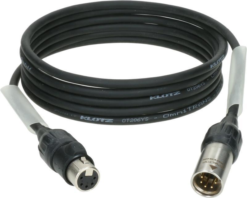 Klotz DMX kabel, dvojité stínění, XLR 5p, IP65, Neutrik, 30m