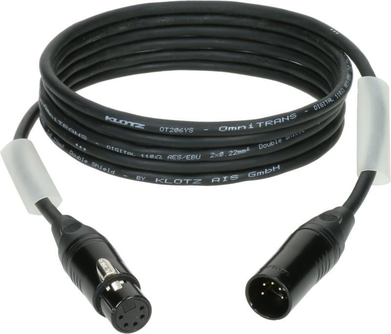 Klotz DMX kabel, dvojité stínění, XLR 5p, 25m