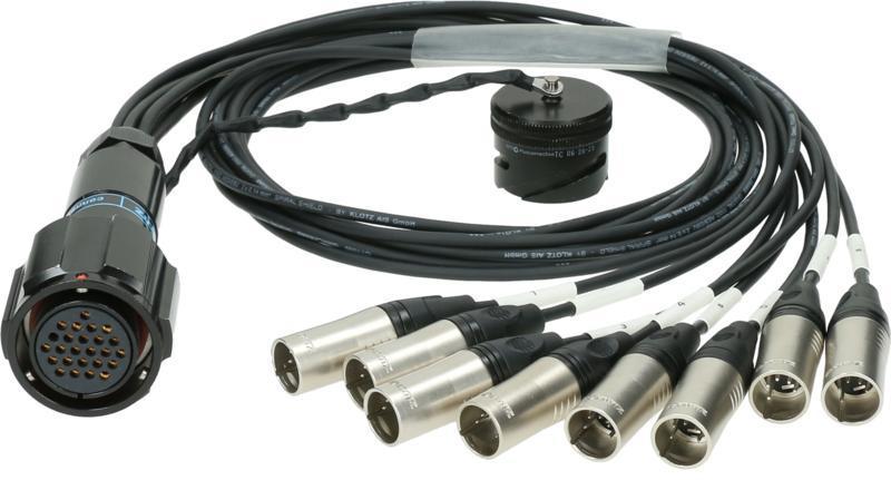 Klotz RMP-8 kabel - 25p XLR konektor, 8x 5p XLR, DMX fanout, PVC, 1,2m