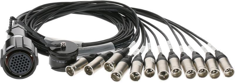 Klotz RMP-12 XLR kabel - 12x XLR 3p, digitální fanout, PVC, 1,2m