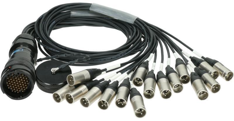 Klotz RMP-16 XLR kabel - 16x XLR, digitální fanout, PVC, 1,2m