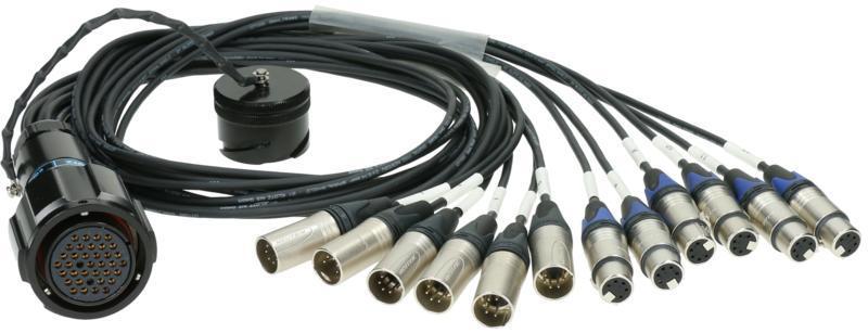 Klotz OT1000 RMP 37p matka 6x XLR 5p matka / 6x XLR 5p otec 12-cs. DMX fanout PVC 1,2m