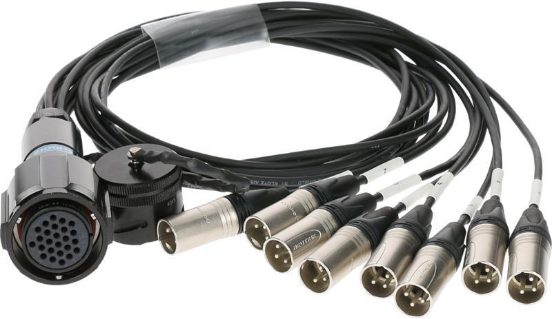 Klotz OT1000 RMP 25p matka 8x XLR 3p samec 8-kanálový digitální fanout PVC 1,2m