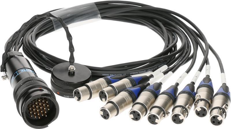 Klotz RMP-8 XLR kabel, 8x XLR 3p, digitální fanout, PVC, 1,2m