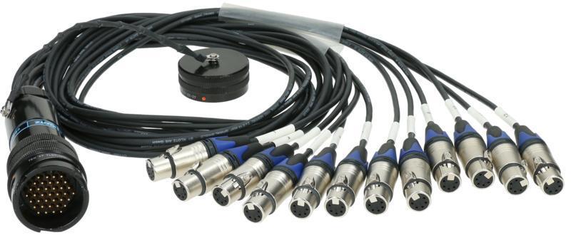 Klotz RMP-12 XLR kabel - 12x XLR 5p, DMX fanout, PVC, 1,2m