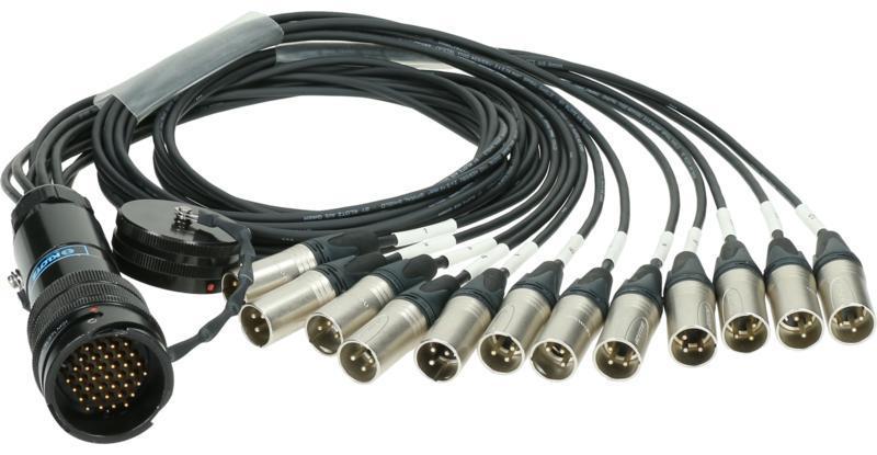 Klotz RMP-12 XLR kabel - 12x XLR 3p, digitální fanout, PVC, 1,2m