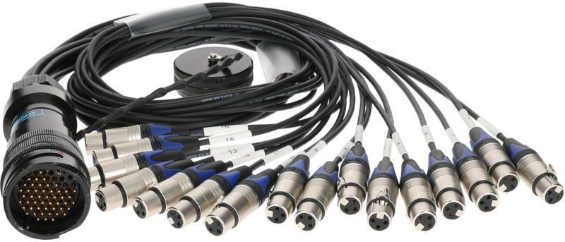 Klotz RMP-16 XLR kabel, 16x XLR, digitální fanout, PVC, 1,2m